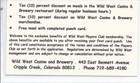 Wild West Casino - Cripple Creek, CO - PC1 Issue Paper Players Club/see details — photo 2