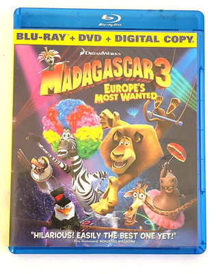 Madagascar 3: Europe s Most Wanted (Blu-ray + DVD + Digital Copy, 2012