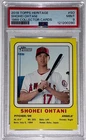 2018 Topps Heritage Shohei Ohtani 1969 Collector Cards Rookie RC PSA 9