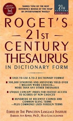 Roget's 21St Thesaurus 3Rd Edition: In Dicti... by Kipfer, Barbara Ann Paperback