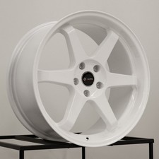 19x9.5 Vors Tr37 5x114.3 35 White Wheels Rims Set4 73.1 19x9.5 Vors Tr37 5x114.3 35 White Wheels Rims Set4 73.1