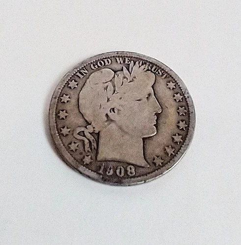 1908 O Barber Head Silver Half Dollar