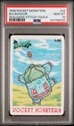 1998 POCKET MONSTERS SEALDASS STITCH TOUCH #02 BULBASAUR PSA 10