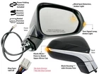 Power Folding Blind Spot Mirror for RX350 RX350L RX450h RX450hL Passenger Side