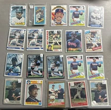 Reggie Jackson  1980-88 Baseball Card Lot of 20.