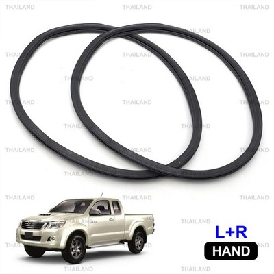 Pair Cab Weatherstrip Seal Side Window For Toyota Hilux Vigo Champ 2004 - 2015