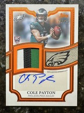 Topps 2026 Flagship Football RPA Cole Payton RC Auto Patch Eagles ARP-CP 24/25