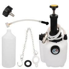 Manual Brake Clutch Bleedung System Fluid Bleed Tool Bleeder w/ adapter 3L