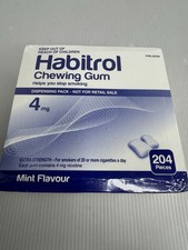 Habitrol Nicotine Gum 4mg Mint NEW Bulk Size 204 Pieces 09/2026 Fresh
