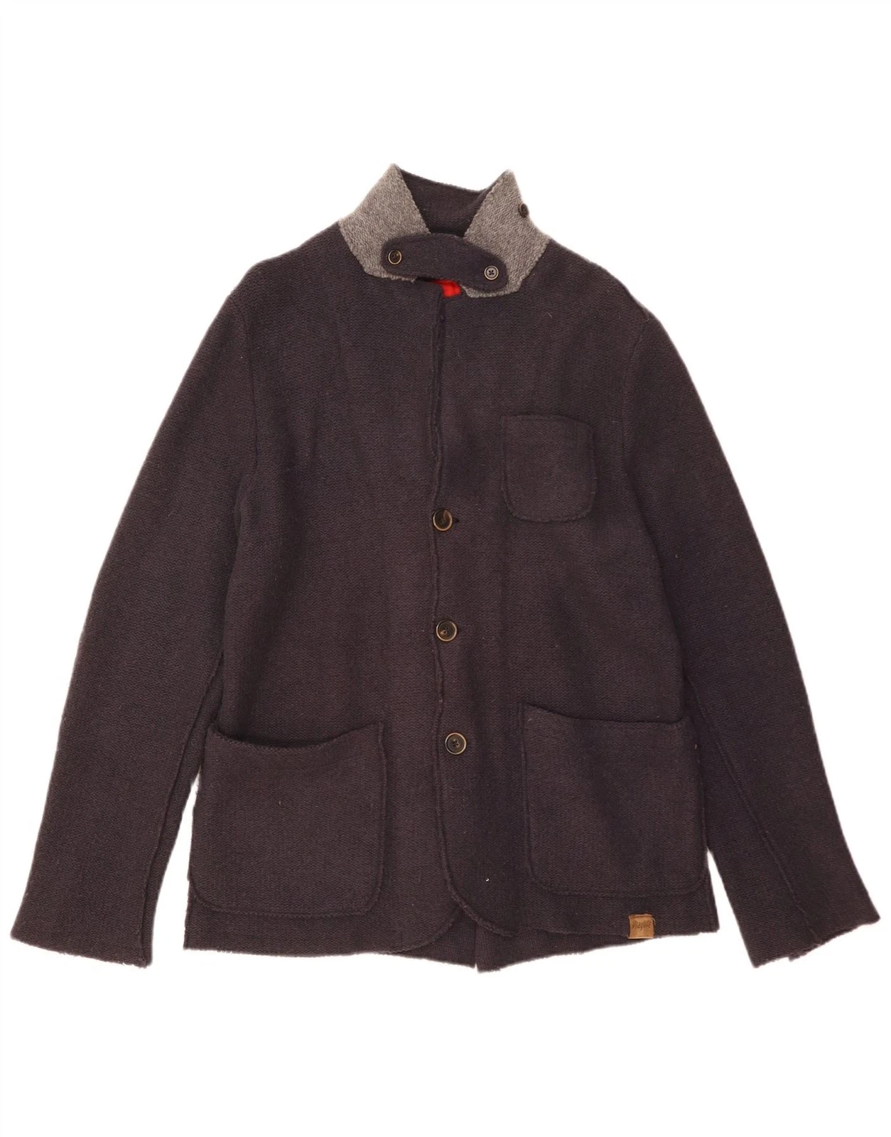 Playlife Mens 3 Button Blazer Jacket UK 38 Medium Navy Blue AH23