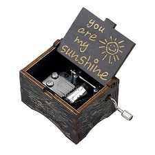 Carillon a Manovella in Legno Vintage Sei Il Mio Regalo Sunshine per Gli Amanti
