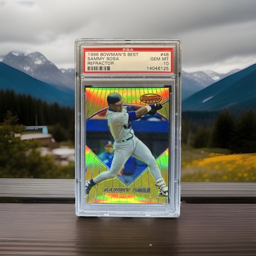 1996 Bowman's Best SLAMMING Sammy Sosa Refractor #48 PSA 10 EXTREMELY RARE POP 2