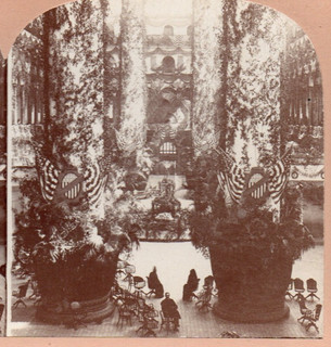 Pension Building (Inaugural Ballroom) Washington D.C. Stereoview Photo