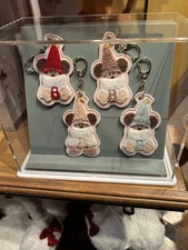 Tokyo Disney Resort Christmas 2025 Lil RingRing Fuzzy Mickey Keychain Set of 4