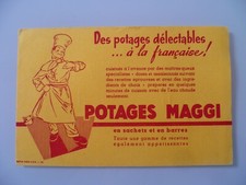 BUVARD PUBLICITAIRE  ANCIEN / POTAGES MAGGI