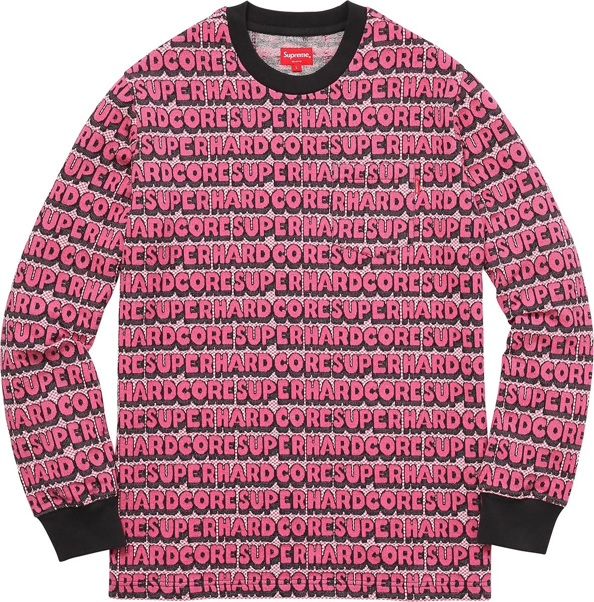 Chemise Supreme x Super Hardcore Jacquard L/S x Bape x Antisocial Club x Authentique