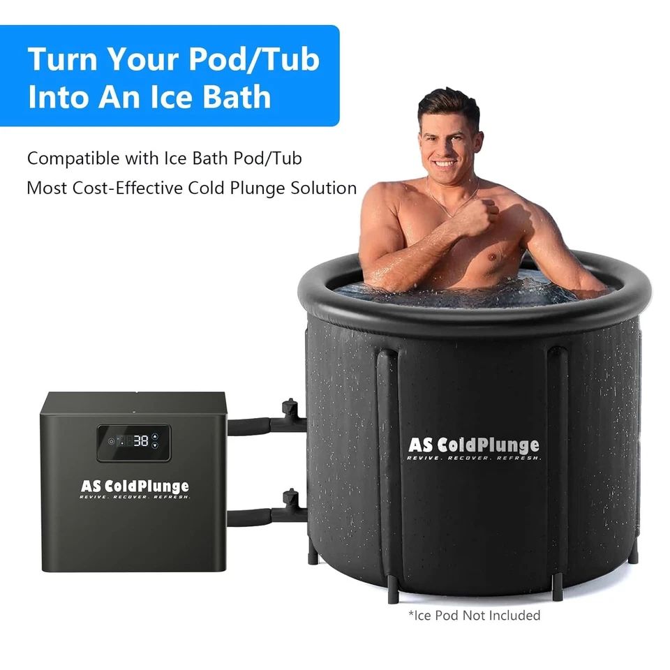 Resfriador de água profissional mergulho frio refrigerador de banho de gelo com filtro construído e bomba - Imagem 3 de 4