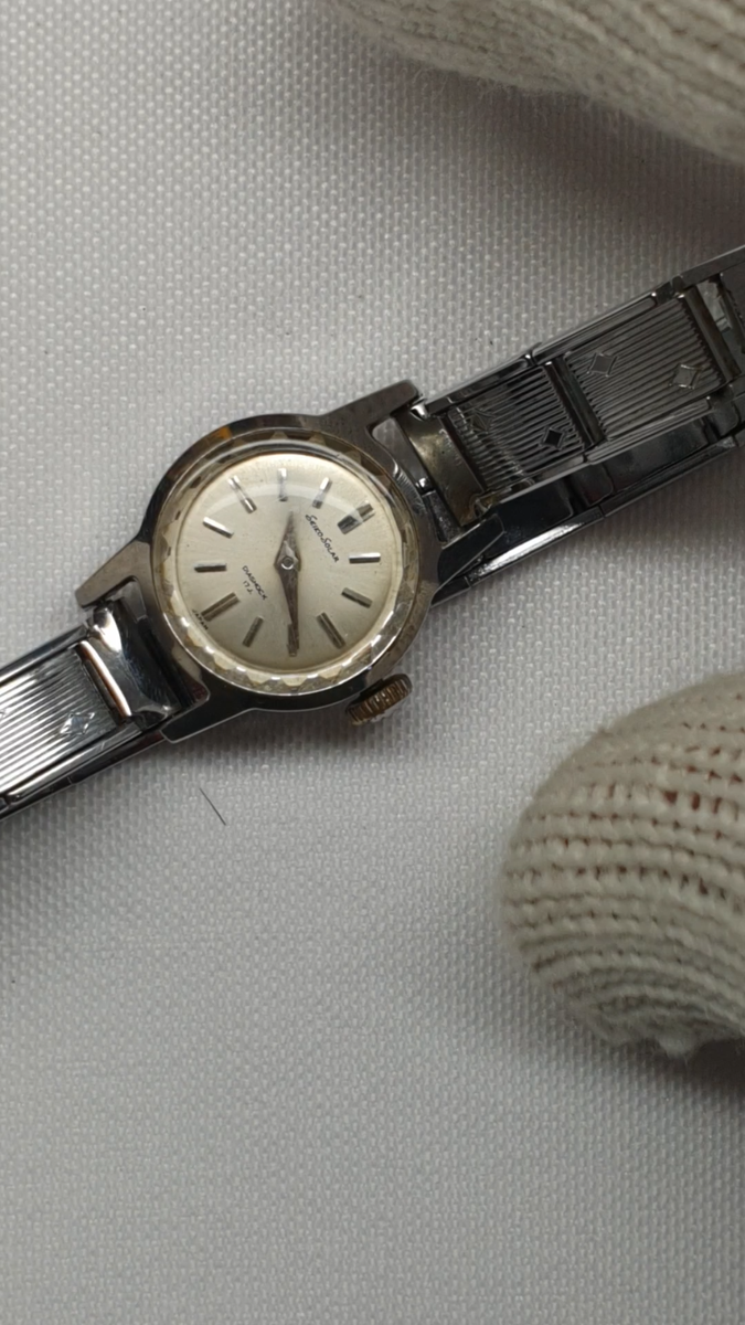 LADY SEIKO SOLAR 10-0120 DIASHOCK VINTAGE 17 JEWELS MANUAL WATCH