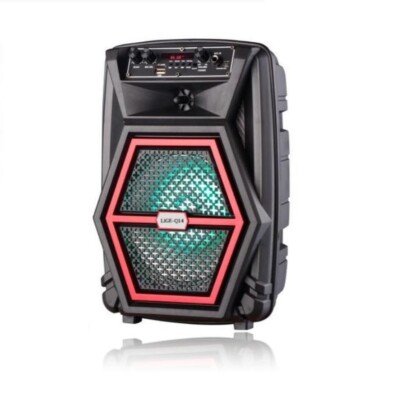 Lige-Q14 8'' Standing Portable Rechargeable Bluetooth Speaker with LED Lights In 