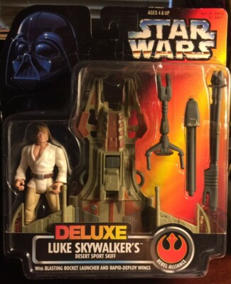 NIB Star Wars Luke Skywalker Desert Sport Skiff with Rocket Launcher 1996 Kenner
