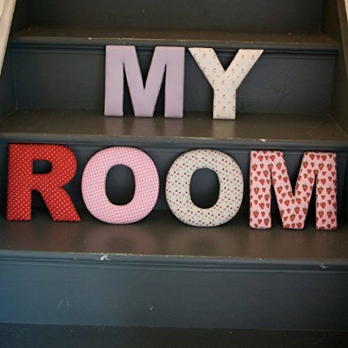 Gisela Graham Fabric My Room Fabric Wall Letters - Decorative Girls Bedroom - Picture 1 of 3