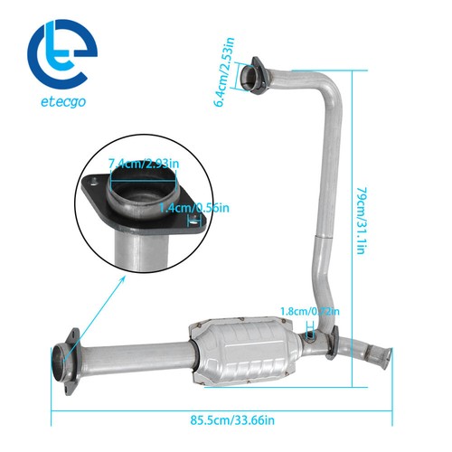 Catalytic Converter 1994-95 For Chevrolet GMC C/K1500 C/K2500 For Suburban 5.7L - Picture 13 of 14