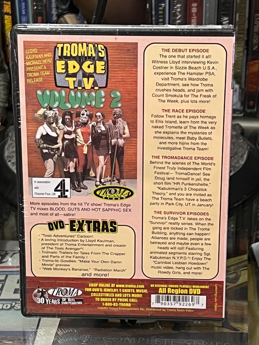 Troma's Edge Volume (DVD) Tiffany Shepis, Debbie Rochon