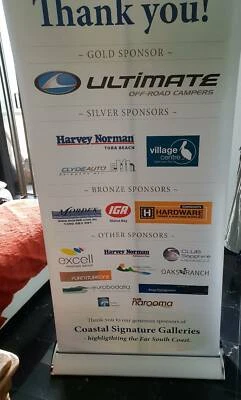 Pull Up And Retractable Solid Base Advertising Banner Gumtree