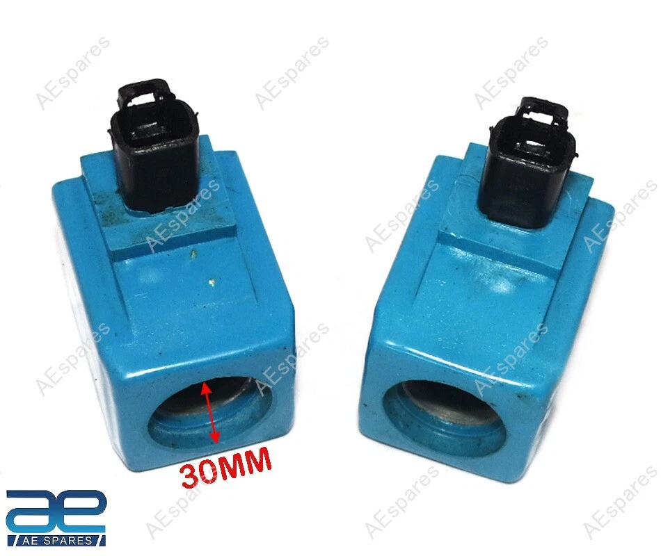 For JCB Coil Trans. Solenoid Coil Round Pin 12V 2Pcs (477/00824 25/221054) view 3