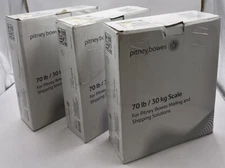 LOT OF 3  PITNEY BOWES XJ-3K807 PLATFORM 70LB WEIGHT INTEGRATED USB SCALES