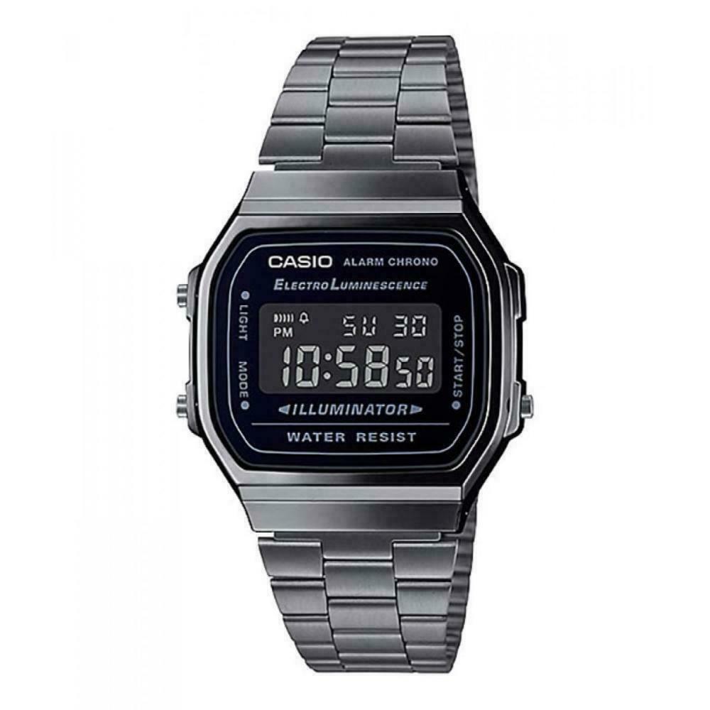 Casio Vintage Series A168WGG-1B Digital Metal Blackout Watch