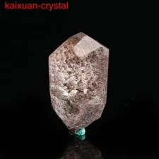 21.8Ct TOP Natural Hyaline Green Phantom "Pyramid" Ghost Garden Quartz Crystal