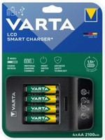 Varta LadegeräT Lcd Smart Charger+, Inkl. 4X Mignon Aa Akkus