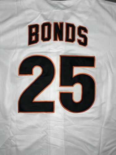 Barry Bonds 1994 San Francisco Giants Cooperstown Home White Jersey Men’s Large - Picture 3 of 3