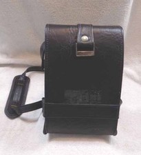 Vintage Marsand 9" Rigid Black Faux Leather SLR Camera Bag - VERY NICE