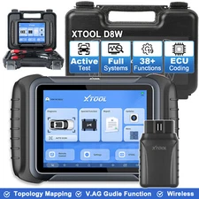 XTOOL D8W Car Diagnostic Tool Bidirectional OBD2 Scanner 38+ Services ECU Coding