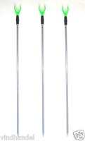 3X Behr Rutenhalter RutenstäNder Erdspeer Erdspieß Aluminium Ausziebar U 3413511
