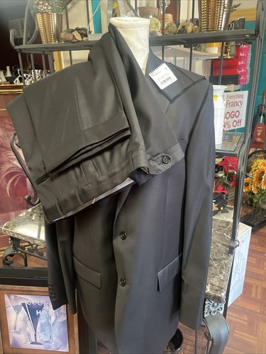 hart schaffner marx suit 44r 38 Black