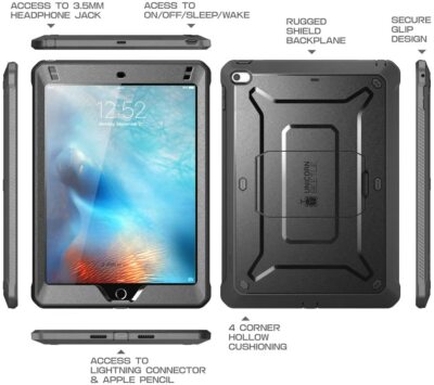 For Apple iPad Mini 5 Mini 4 (7.9'') SUPCASE Unicorn Beetle Pro Case Screen Cover