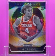 2021-22 NBA Prizm Draft Picks #8 GREG BROWN Hyper Prizm Brilliance RC