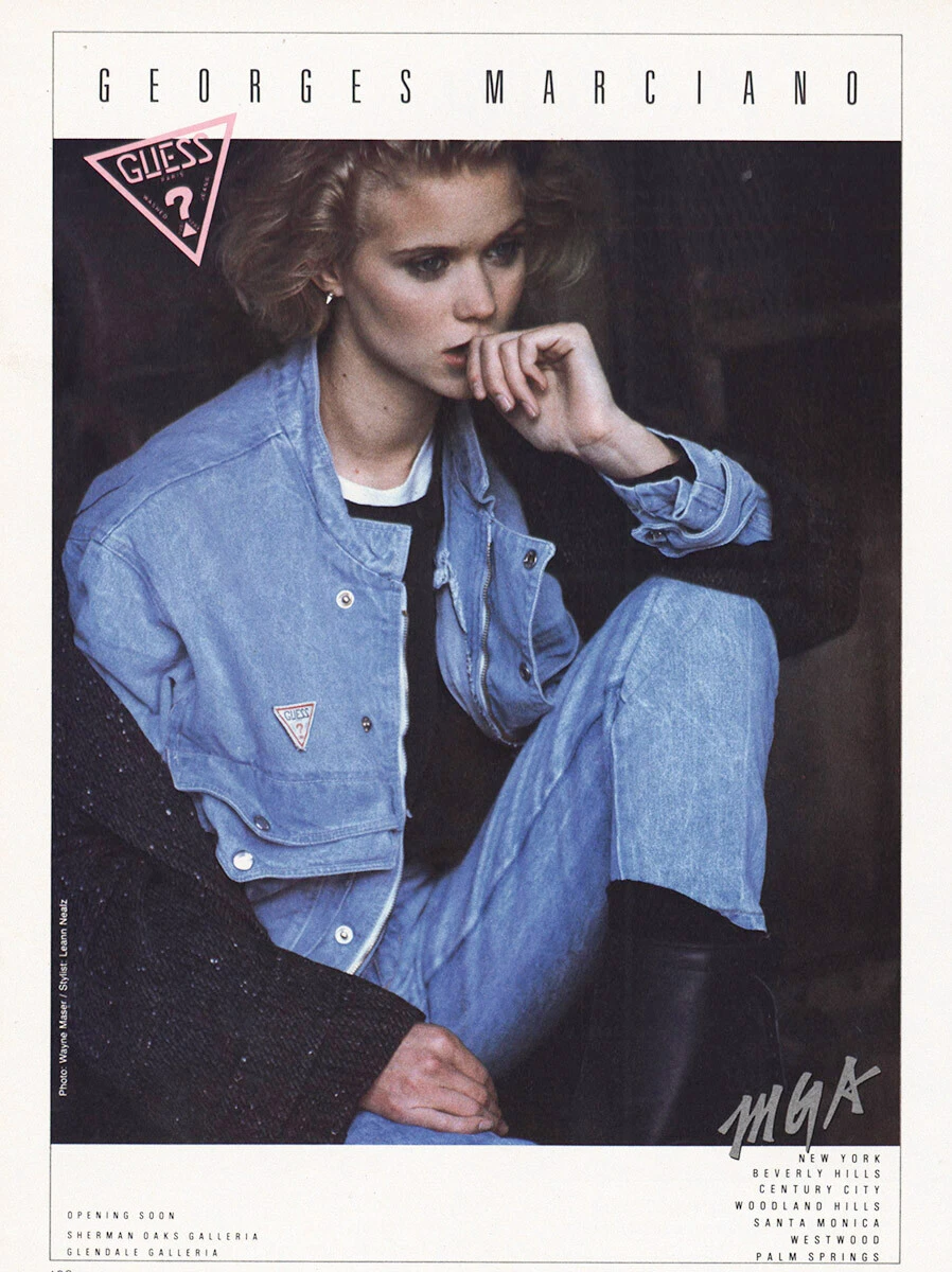 1984 Guess Jeans Georges Marciano Vintage Print Ad eBay