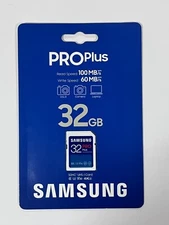 New Samsung 32GB PRO Plus UHS-I SDHC Memory Card MB-SD32K/AM