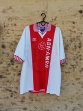 AJAX AMSTERDAM 1995/1996 HOME FOOTBALL SHIRT JERSEY UMBRO SIZE XL ADULT