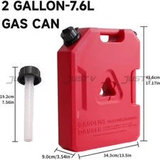 Just V 2 Gallon/7.6L Red Gas Can Fuel Tank New for 4X4 OVERLAND OFF ROAD