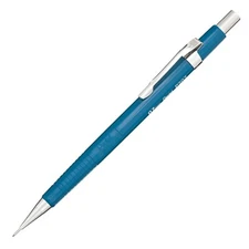 P207C Pentel Sharp Mechanical Drafting Pencil, 0.7mm, Blue Barrel, Pack of 3