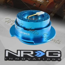 NRG SRK-250NB NEW BLUE BALL LOCKING STEERING WHEEL GEN 2.5 QUICK RELEASE ADAPTER
