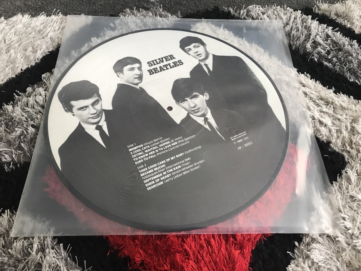 THE BEATLES SILVER DISC WALL DECORATION■ THE BEATLES - THE SILVER BEATLES LTD PICTURE DISC LP 1983 | eBay