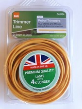 NEW. SL004 Trimmer Line. 2.4mm x 20m. Petrol Trimmers B&Q. Lawn mower.
