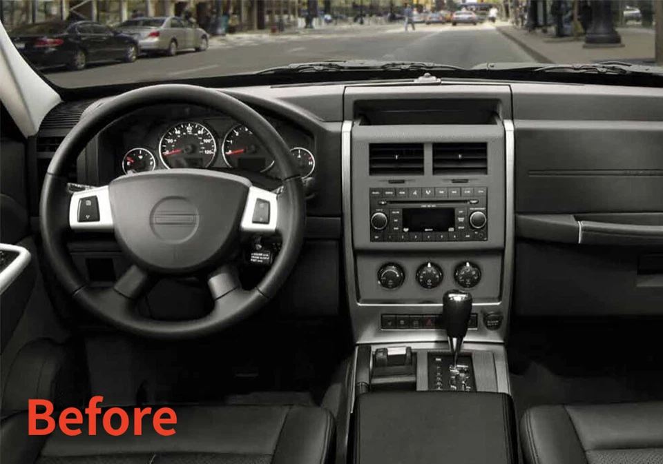 Para 2008 2009 2010 11 Jeep Liberty Android 13 Coche Estéreo Radio GPS Navegación Carplay Foto 2 de 4