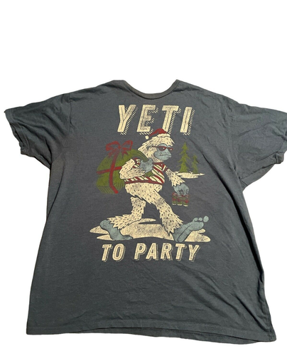 Men's Holiday T-Shirt Yeti To Party 